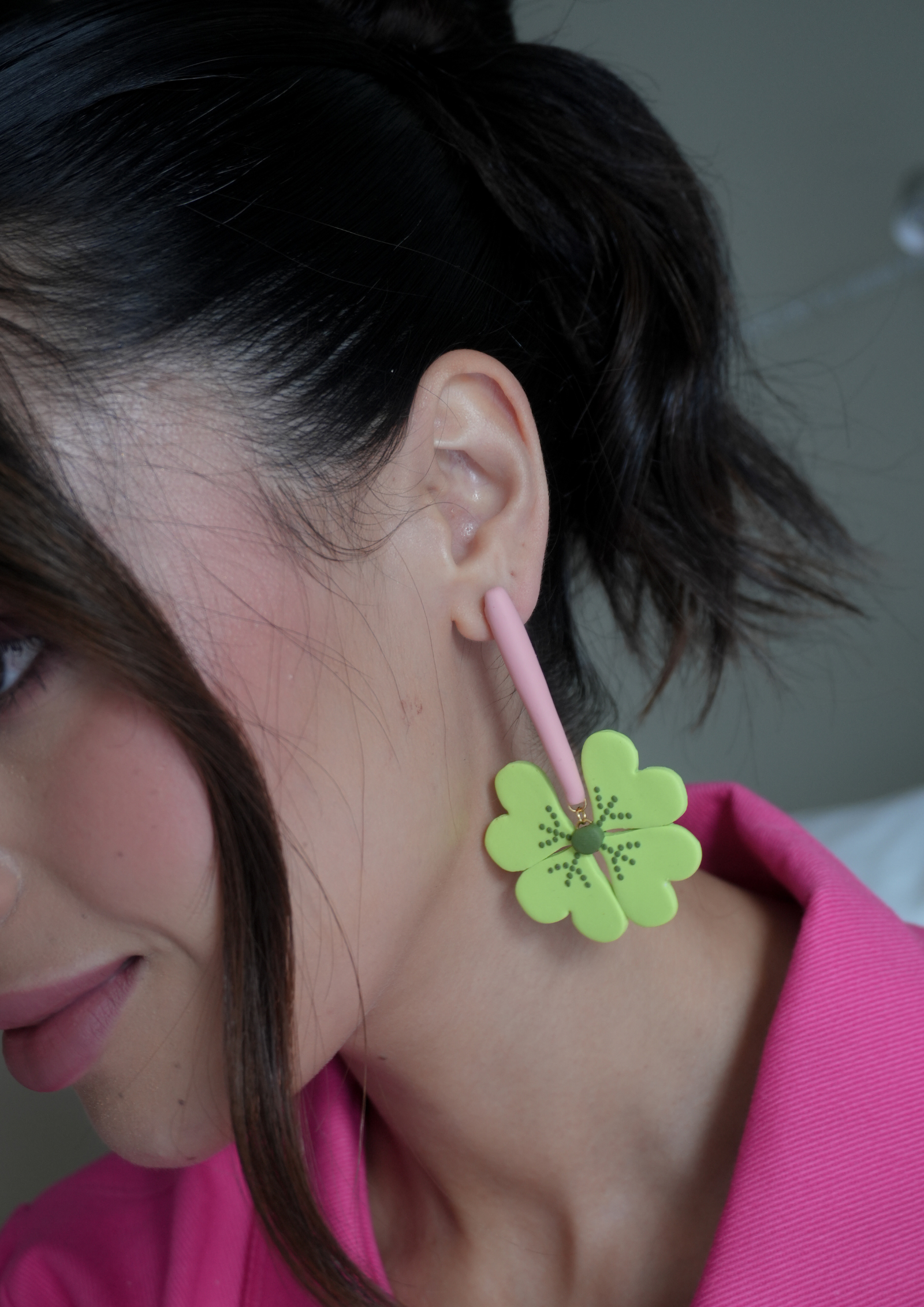 Aretes Trébol de la Suerte Maxi