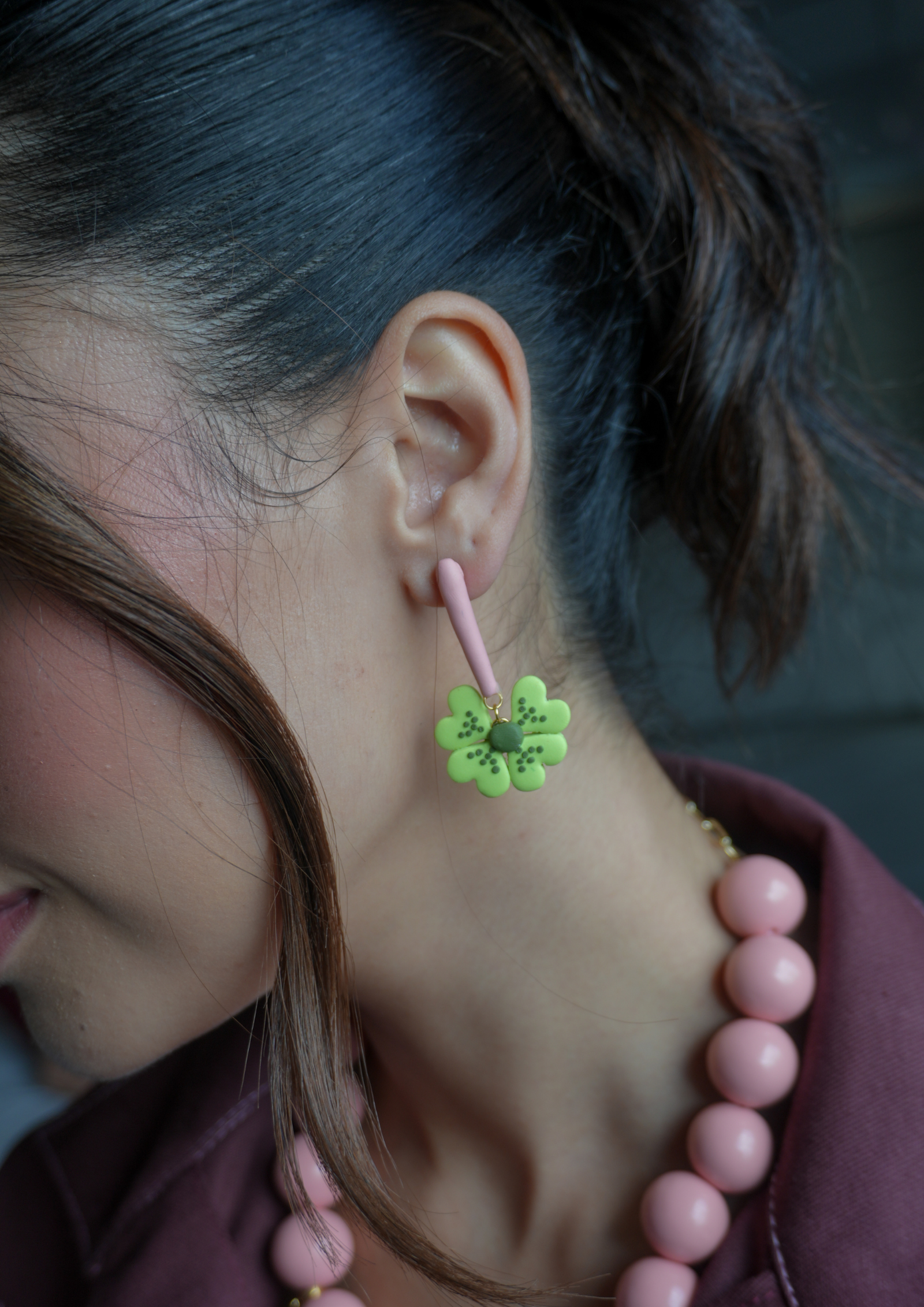 Aretes Trébol de la Suerte Mini